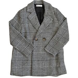 Boys Plaid Double-breasted coat Sz 7